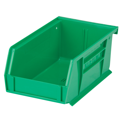 Stack & Hang Bin, 4-1/8" W x 3" H x 7-3/8" D, Green Duraquip Inc