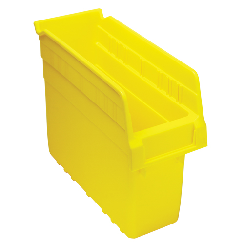 Store-Max Shelf Bins, 4-3/8" W x 8" H x 11-5/8" D, Yellow, 44 lbs. Capacity Duraquip Inc