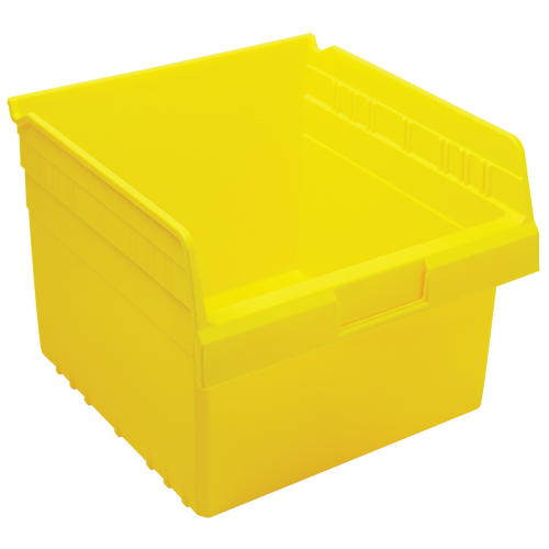 Store-Max Shelf Bins, 11-1/8" W x 8" H x 11-5/8" D, Yellow, 44 lbs. Capacity Duraquip Inc