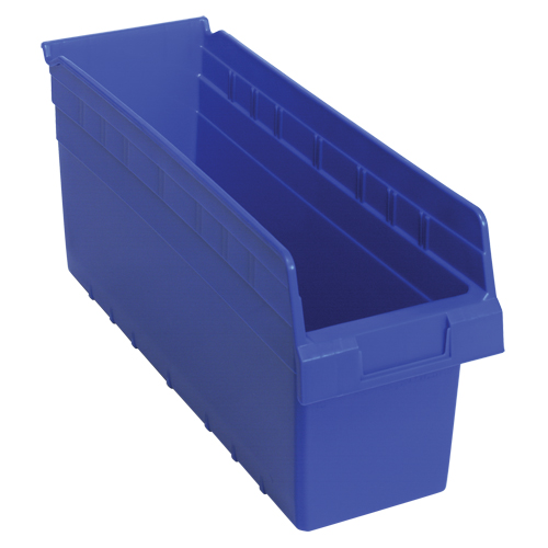 Bacs pour &eacute;tag&egrave;re Store-Max, 6-5/8" la x 8" H x 17-7/8" p, Bleu, Capacit&eacute; 56 lb Duraquip Inc