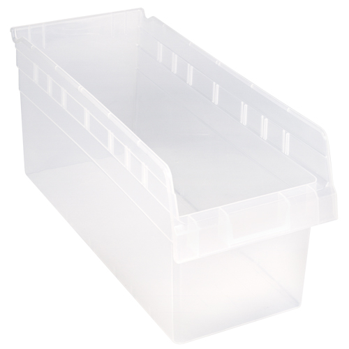 Bacs pour &eacute;tag&egrave;re Store-Max, 8-3/8" la x 8" H x 17-7/8" p, Transparent, Capacit&eacute; 56 lb Duraquip Inc