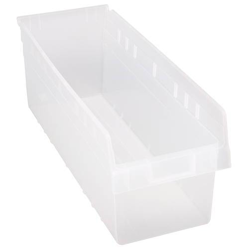 Bacs pour &eacute;tag&egrave;re Store-Max, 8-3/8" la x 8" H x 23-5/8" p, Transparent, Capacit&eacute; 68 lb Duraquip Inc