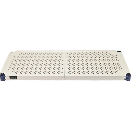 Wire Shelving Unit with Plastic Shelves, Wire Frame with Plastic Shelves, Boltless, 600 lbs. Capacity, 30" W x 72" H x 18" D Duraquip Inc