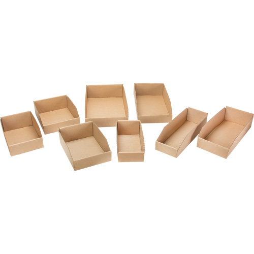 Boîtes profondes en carton ondul&eacute;, 5-3/4" la x 17-1/4" p x 4-1/2" h, Beige Duraquip Inc