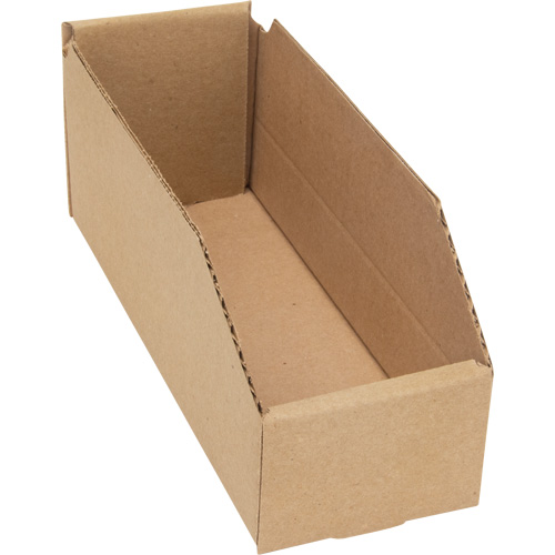 Deep Corrugated Parts Bins, 3-3/4" W x 11-1/4" D x 4-1/2" H, Beige Duraquip Inc