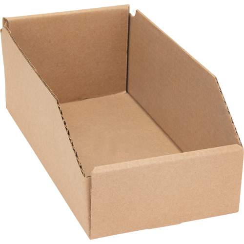 Deep Corrugated Parts Bins, 5-3/4" W x 11-1/4" D x 4-1/2" H, Beige Duraquip Inc