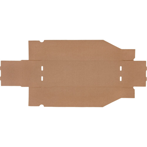 Boîtes profondes en carton ondul&eacute;, 5-3/4" la x 17-1/4" p x 4-1/2" h, Beige Duraquip Inc