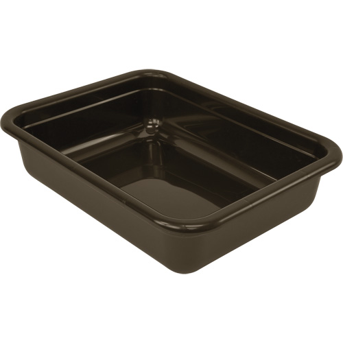 All-Purpose Flat-Bottom Storage Tub, 5" H x 17" D x 22" L, Plastic, Grey Duraquip Inc