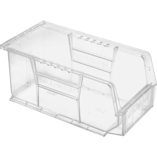 Crystal Clear Ultra Bins, 5-1/2" W x 5" H x 10-7/8" D, Clear Duraquip Inc