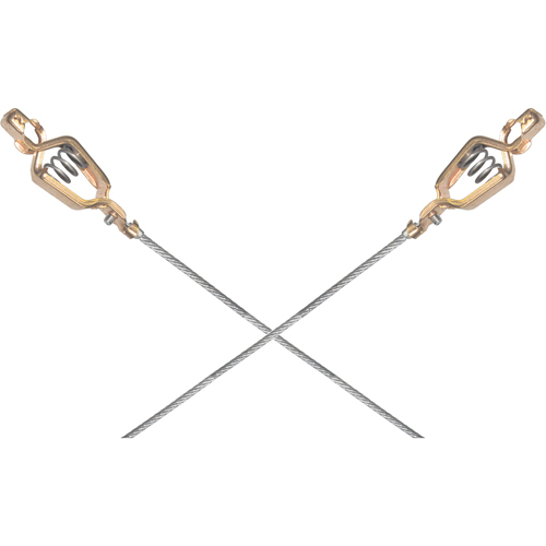 Light-Duty Bonding & Grounding Wire Assemblies - Two Alligator Clips Duraquip Inc