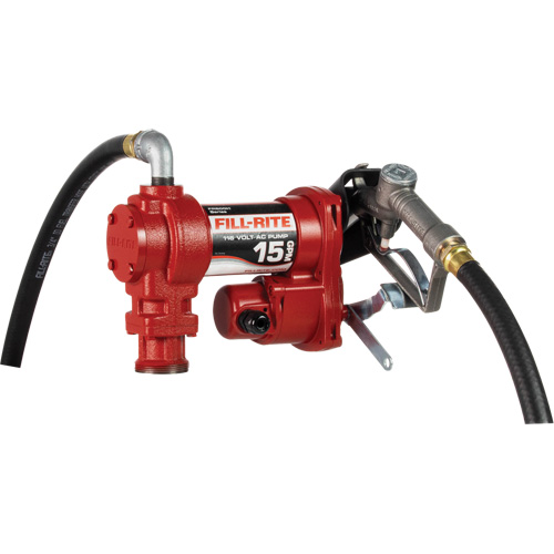 AC Utility Rotary Vane Pumps with Nozzle, 115 V, 15 GPM Duraquip Inc