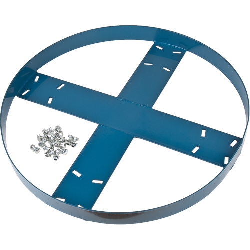 Drum Dolly Frame, Steel, 750 lbs. Capacity, 24" Diameter Duraquip Inc