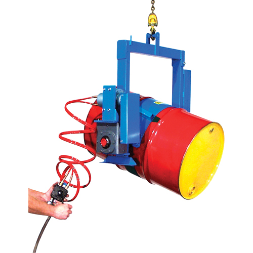 BASCULE BARIL POUDRE MOTEUR AIR, Baril de 55 gal. US (45 gal. imp.), Capacit&eacute; 1500 lb/680 kg Duraquip Inc
