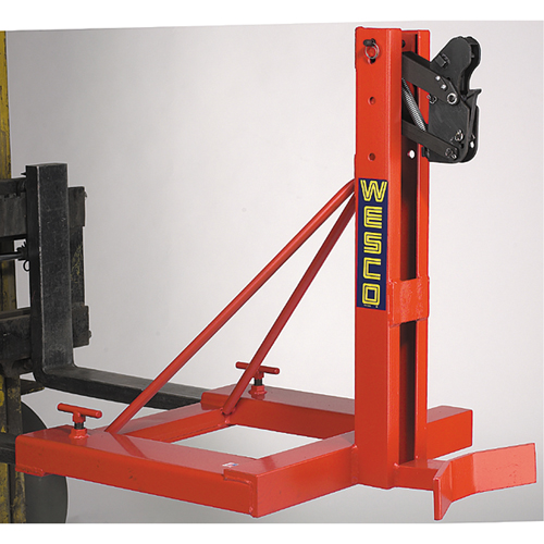 Gator Grip Forklift Attachment for Drum Handling, For 30 US Gal. (25 Imperial Gal.) / 50 US Gal. (41.6 Imperial Gal.) / 80 US Gal. (66.6 Imperial Gal.) Duraquip Inc