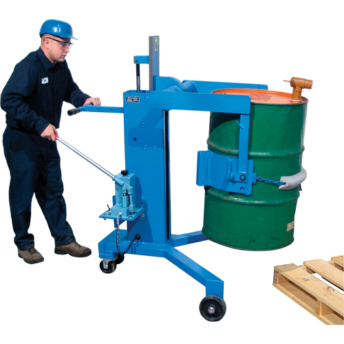 Basculeur - palettiseurs pour barils, 55 gal. US (45 gal. imp.) Duraquip Inc