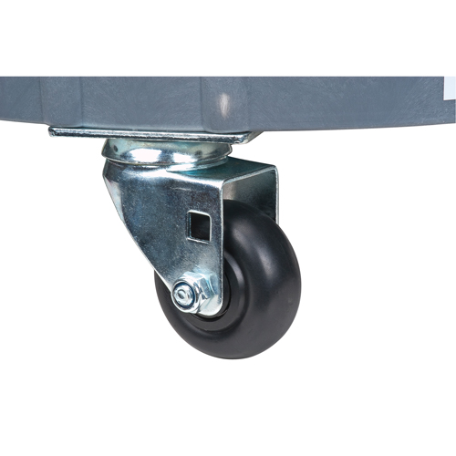 Socle roulant pour baril de confinement des fuites, 24,25" dia. X 7,625" h, Cap. de d&eacute;versement 1,5 gal. US Duraquip Inc