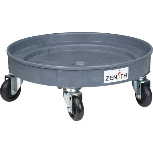 Leak Containment Drum Dolly, 24.25" dia. X 8.625" H, 1.5 US Gal. Spill Cap. Duraquip Inc