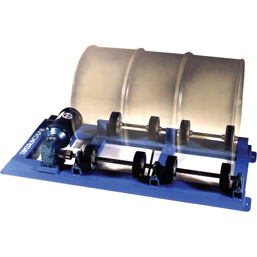 M&eacute;langeur rotatif stationnaire &agrave; baril unique, 55 gal. US (45 gal. imp.) Capacit&eacute;, Vitesse fixe, 0,5 CV Duraquip Inc