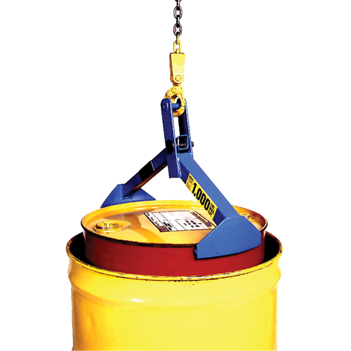 Drum & Overpack Lifter, 55 -85 US gal. (45 -70 Imperial Gal.), 1000 lbs./454 kg Cap. Duraquip Inc