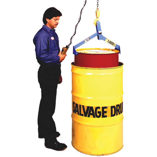 Drum & Overpack Lifter, 55 -85 US gal. (45 -70 Imperial Gal.), 1000 lbs./454 kg Cap. Duraquip Inc