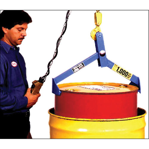 Drum & Overpack Lifter, 55 -85 US gal. (45 -70 Imperial Gal.), 1000 lbs./454 kg Cap. Duraquip Inc