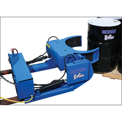 Manipulateur de baril mont&eacute; sur fourches Grip+Go &agrave; prise motoris&eacute;e, Baril de 15 - 55 gal. US (12,5 - 45 gal. imp.), Capacit&eacute; 1500 lb/680 kg Duraquip Inc
