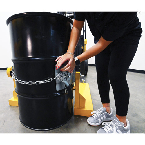 Fork Mounted Drum Carrier, For 55 US Gal. (45.8 Imperial Gal.) Duraquip Inc