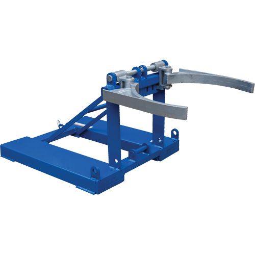 Fork Mounted Poly Drum Lifter, 30 - 55 US Gal. (25 - 45.8 Imperial Gal.) Drum Size, 1100 lbs./499 kg Cap. Duraquip Inc