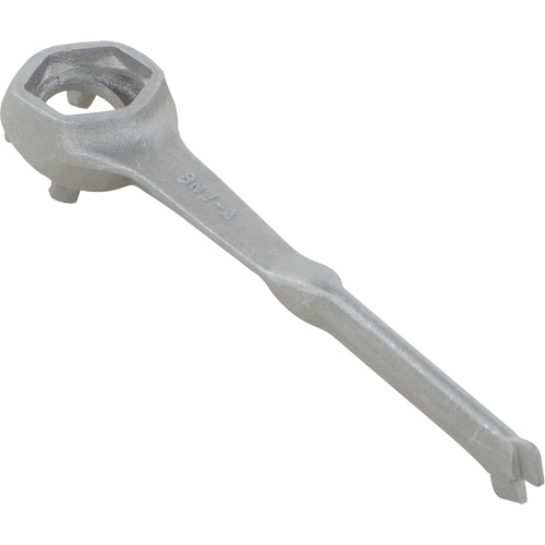 Single Ended Specialty Bung Nut Wrench, 1-1/2" Opening, 4-1/4" Handle, Non-Sparking Aluminum Duraquip Inc