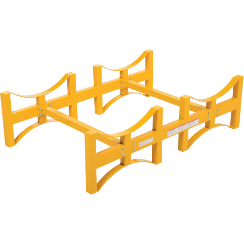 Steel Stackable Drum Rack, 2 Drums, 1600 lbs. Capacity, 45-1/2" W x 29-7/8" D x 12-3/4" H Duraquip Inc