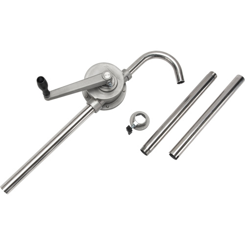 Pompe rotative pour baril, Acier inoxydable, Pour capacit&eacute; 55 gal., 12 oz/course Duraquip Inc