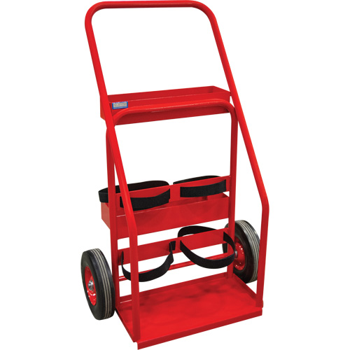 Hot Works Fire Prevention Cart, Semi-Pneumatic Wheels, 17.75" W x 8.9" L Base, 100 lbs. Duraquip Inc