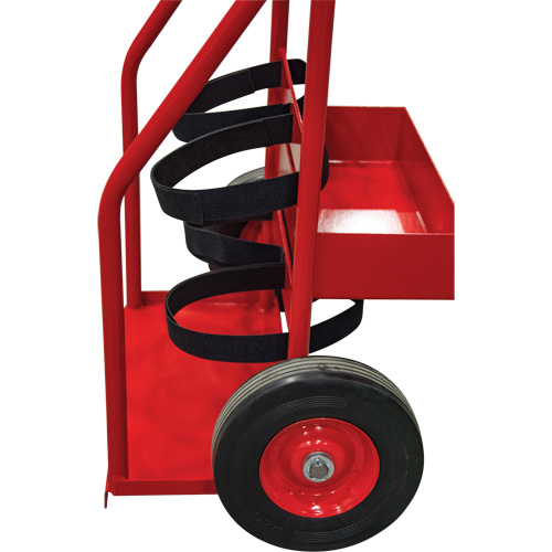 Hot Works Fire Prevention Cart, Semi-Pneumatic Wheels, 17.75" W x 8.9" L Base, 100 lbs. Duraquip Inc