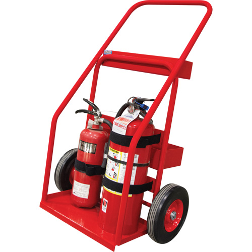 Hot Works Fire Prevention Cart, Semi-Pneumatic Wheels, 17.75" W x 8.9" L Base, 100 lbs. Duraquip Inc