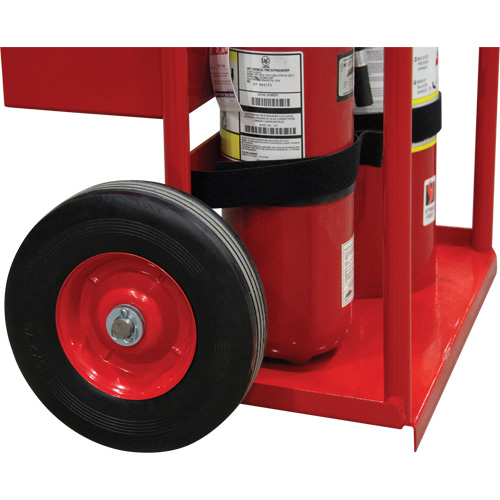 Hot Works Fire Prevention Cart, Semi-Pneumatic Wheels, 17.75" W x 8.9" L Base, 100 lbs. Duraquip Inc
