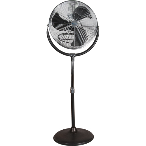 High-Velocity Pedestal Fan, Commercial, 3 Speed, 20" Diameter Duraquip Inc