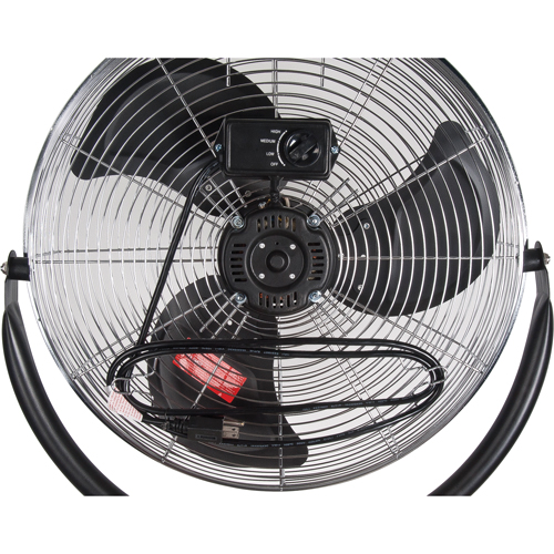 High-Velocity Pedestal Fan, Commercial, 3 Speed, 20" Diameter Duraquip Inc