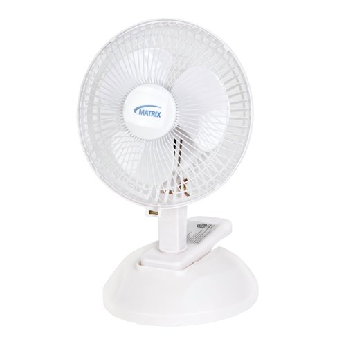 Ventilateur &agrave; pince & de bureau, Diam&egrave;tre 6", 2 vitesses Duraquip Inc