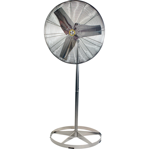 Stainless Steel Food Service Washdown Air Circulating Fans, Industrial, 1 Speed, 20" Diameter Duraquip Inc