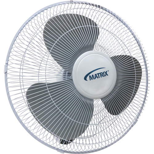 Ventilateur mural oscillant, Commercial, 3 vitesses, Diam&egrave;tre de 16" Duraquip Inc