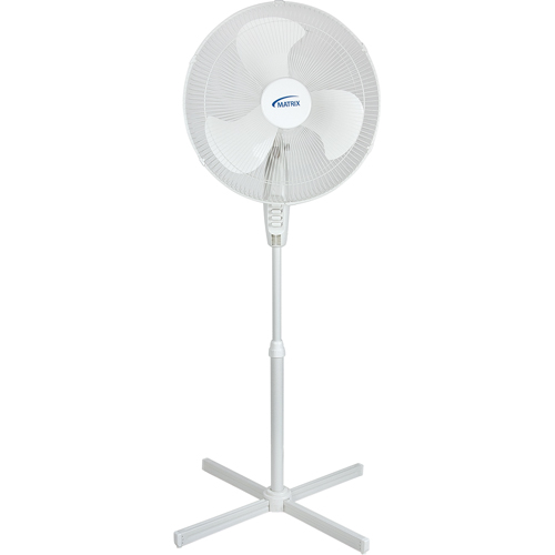 Oscillating Pedestal Fan, Commercial, 3 Speed, 18" Diameter Duraquip Inc