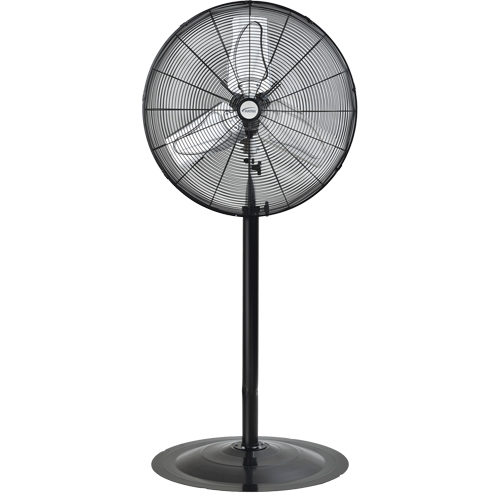 Oscillating Pedestal Fan, Heavy-Duty, 2 Speed, 24" Diameter Duraquip Inc