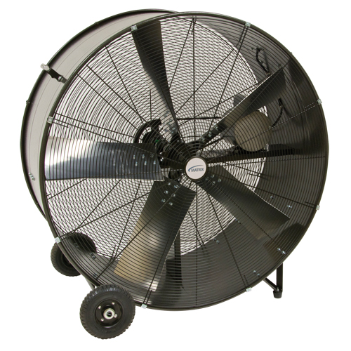 Heavy-Duty Fixed Belt Drive Drum Fan, 2 Speed, 42" Diameter Duraquip Inc