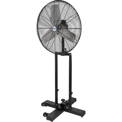 Foldable Pedestal Fan, Industrial, 3 Speed, 24" Diameter Duraquip Inc