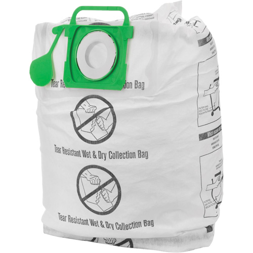 Tear-Resistant Wet/Dry Collection Vacuum Bags, 5 - 10 US gal. Duraquip Inc
