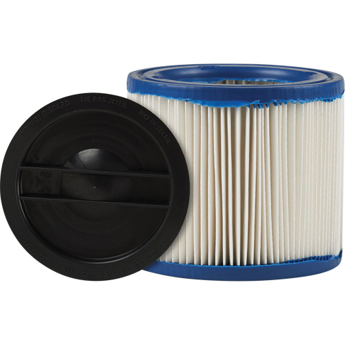 CleanStream&reg; Gore&reg; Small Wet/Dry Vacuum Filter, Cartridge/Hepa, Fits 1 - 6 US gal. Duraquip Inc
