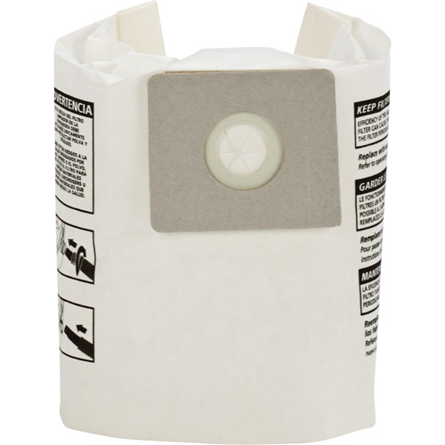Sacs monocouches pour aspirateur sec/humide, 3 gal. US Duraquip Inc