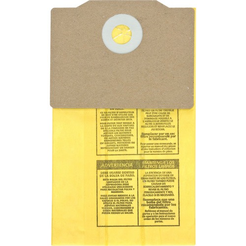 Genuine Back Pack Vacuum Collection Filter Bags, 1.75 US gal. Duraquip Inc