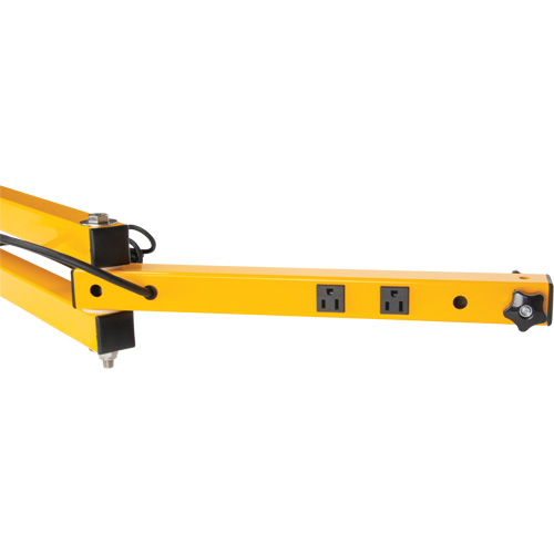 Bras verrouillables double 180 avec deux r&eacute;ceptacles Duraquip Inc