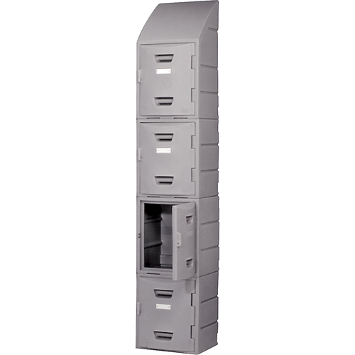 Locker, 15" x 15" x 18", Grey, Assembled Duraquip Inc
